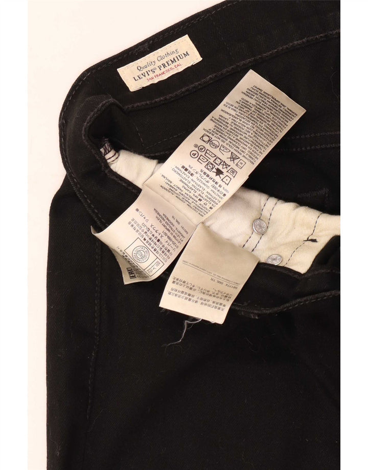 Levi's Mens 511 Slim Jeans W31 L34 Black Cotton