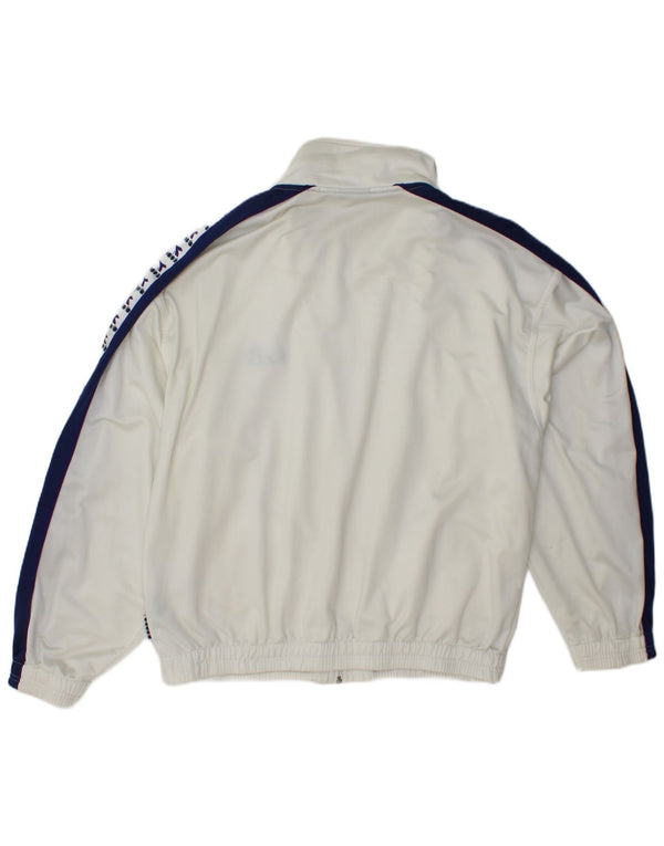 DIADORA Mens Graphic Tracksuit Top Jacket Large White Colourblock