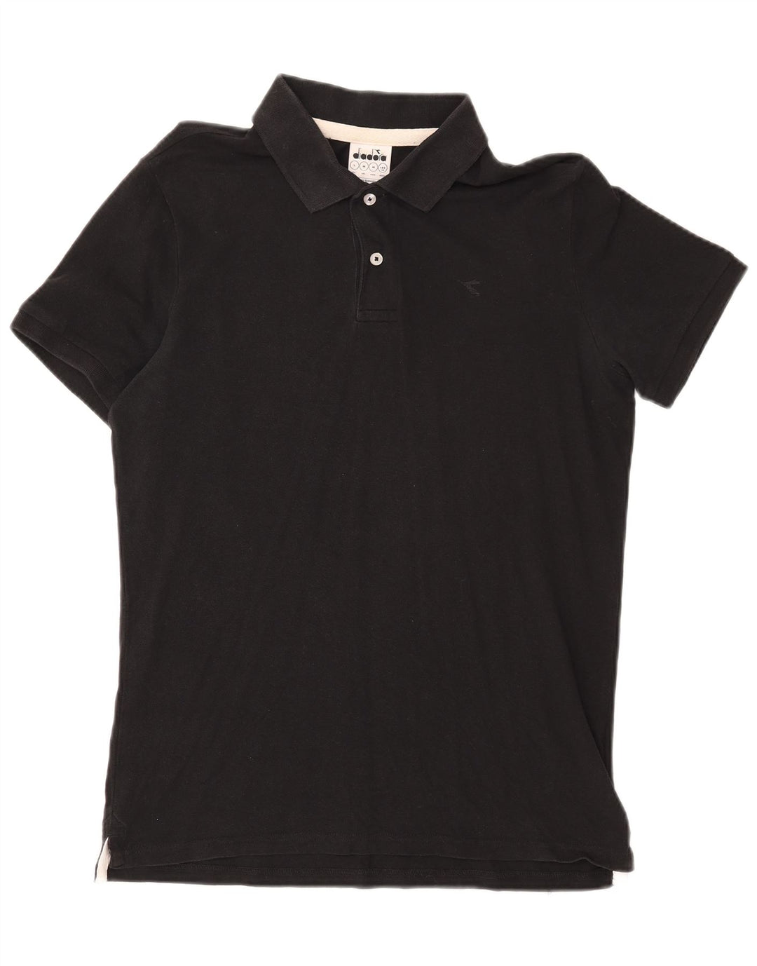 Diadora Mens Polo Shirt Medium Black Cotton