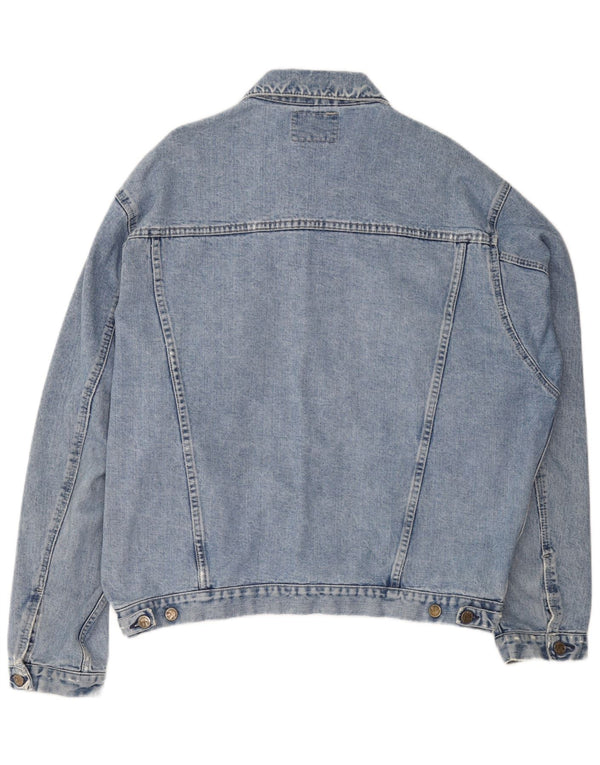 AMERICANINO Mens Denim Jacket UK 42 XL Blue Cotton