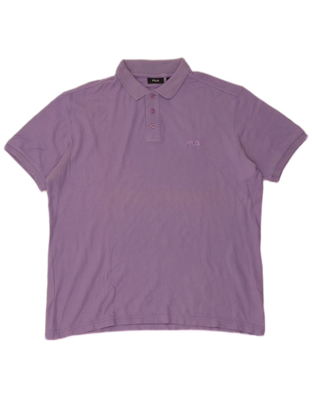 FILA Mens Polo Shirt XL Purple Cotton
