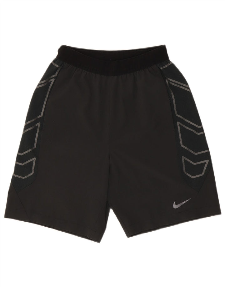 Nike Mens Graphic Sport Shorts Small Black Colourblock Polyester