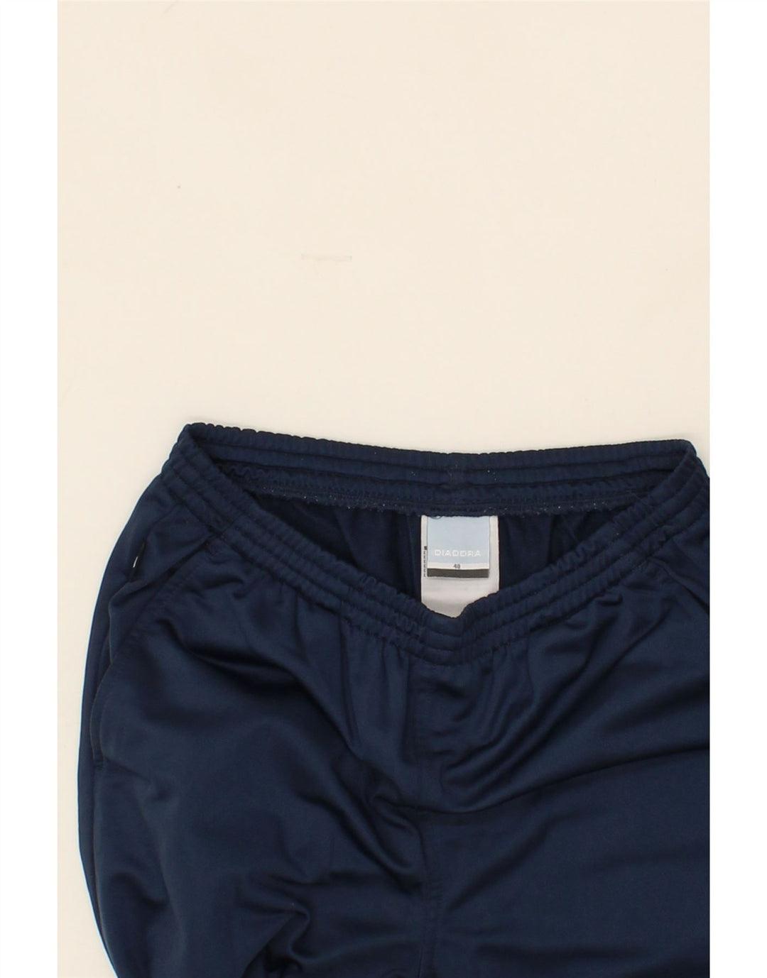 DIADORA Boys Tracksuit Trousers 12-13 Years Navy Blue Polyester Vintage Diadora and Second-Hand Diadora from Messina Hembry 