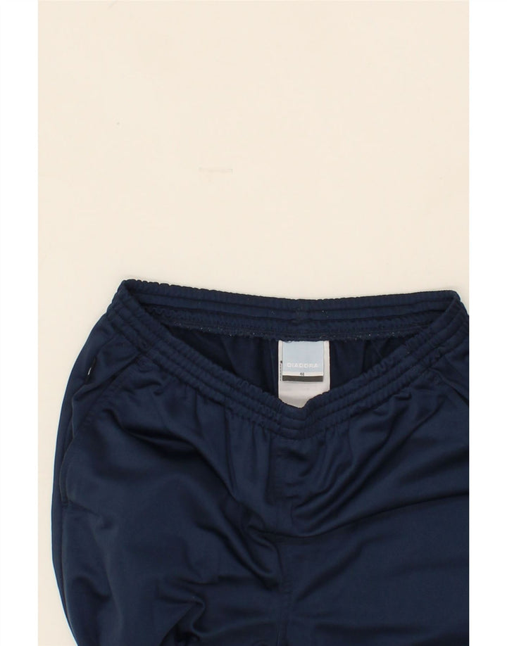 DIADORA Boys Tracksuit Trousers 12-13 Years Navy Blue Polyester Vintage Diadora and Second-Hand Diadora from Messina Hembry 