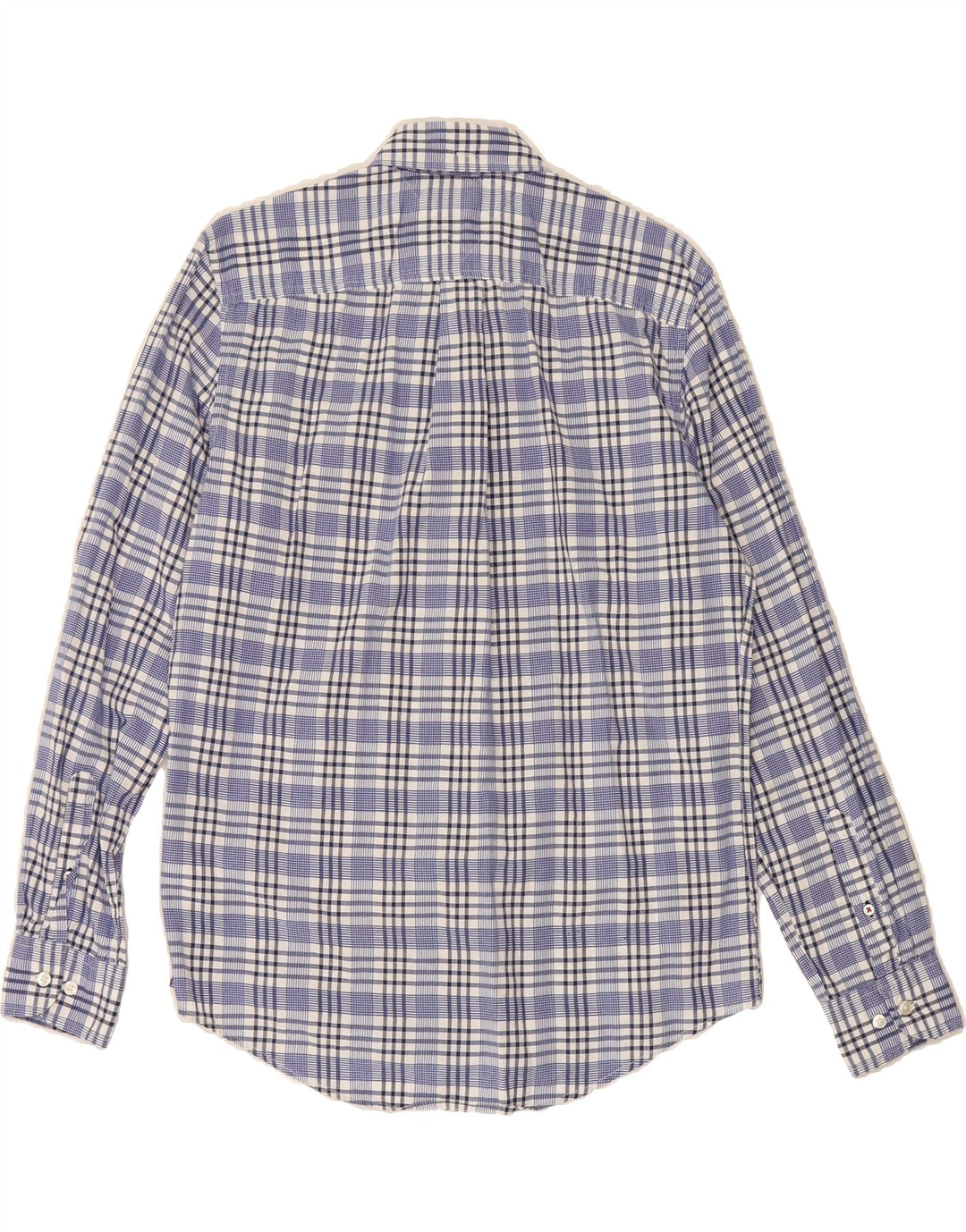 TOMMY HILFIGER Mens Shirt Medium Blue Check Cotton Vintage Tommy Hilfiger and Second-Hand Tommy Hilfiger from Messina Hembry 