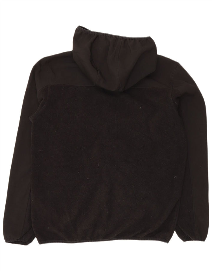 Reebok Mens Hooded Fleece Jacket UK 38 Medium Black Polyester