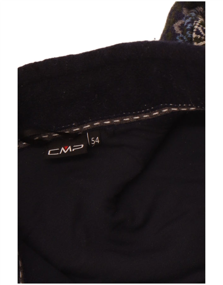 CMP Mens Fleece Jacket EU 54 2XL Blue Colourblock Polyester