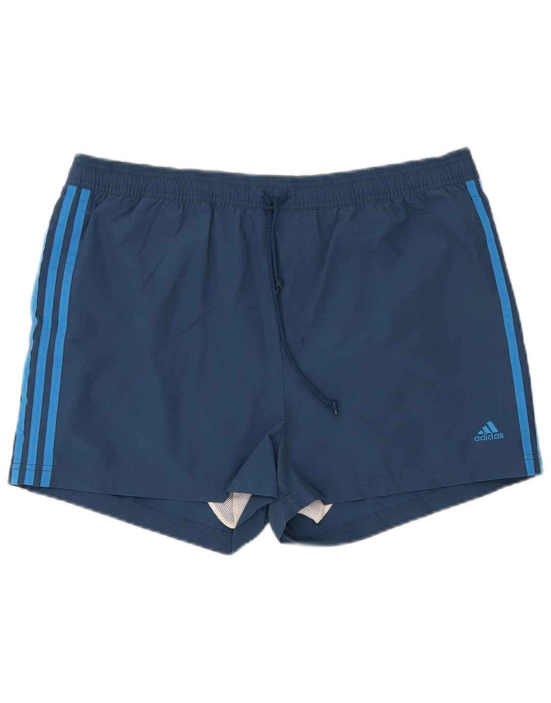 ADIDAS Mens Swimming Shorts XL Blue Cotton