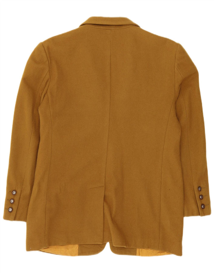 Daniel Hechter Womens 1 Button Blazer Jacket UK 14 Medium Khaki