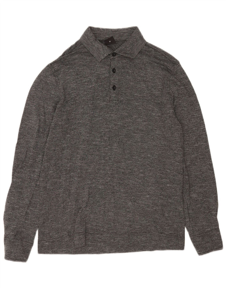Hugo Boss Mens Regular Fit Rugby Polo Shirt Medium Grey Flecked