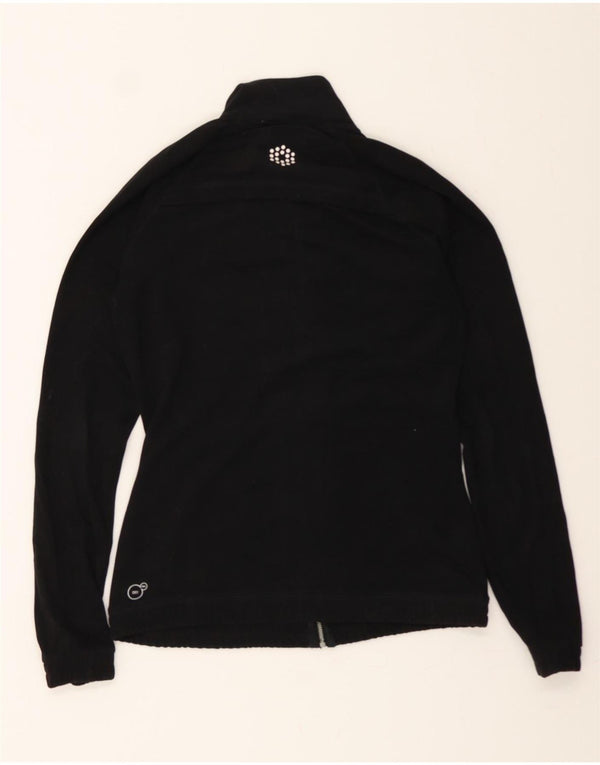 PUMA Womens Tracksuit Top Jacket UK 10 Small Black Polyester