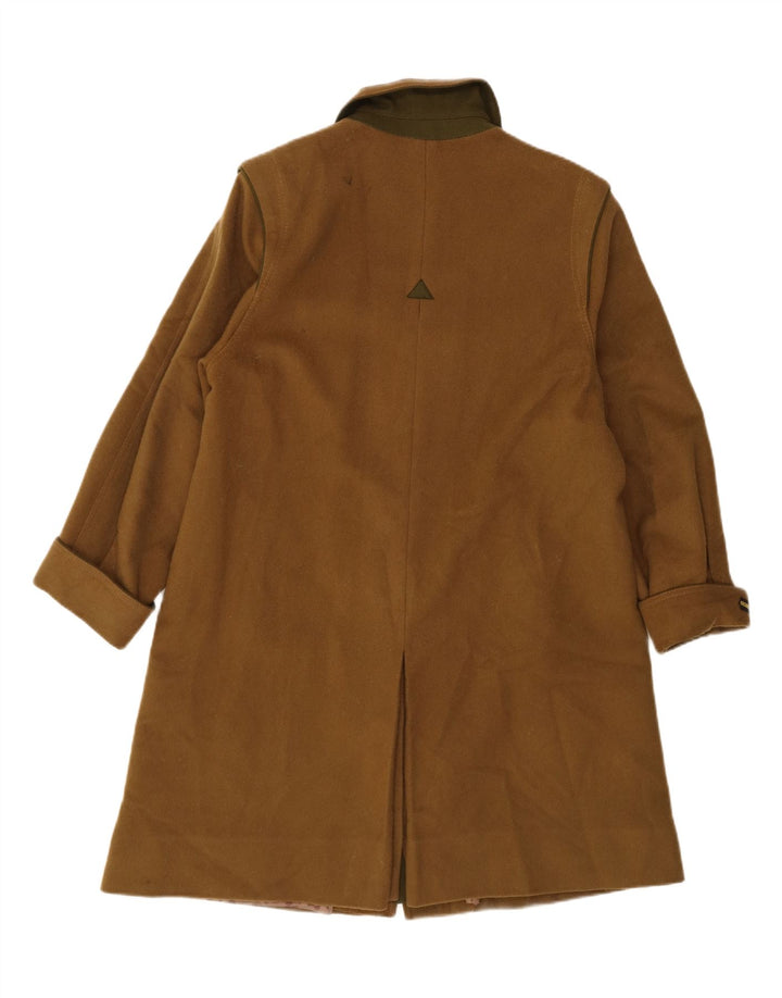 REHBOCHLODEN Womens Overcoat EU 42 Large Khaki Virgin Wool Vintage Rehbochloden and Second-Hand Rehbochloden from Messina Hembry 