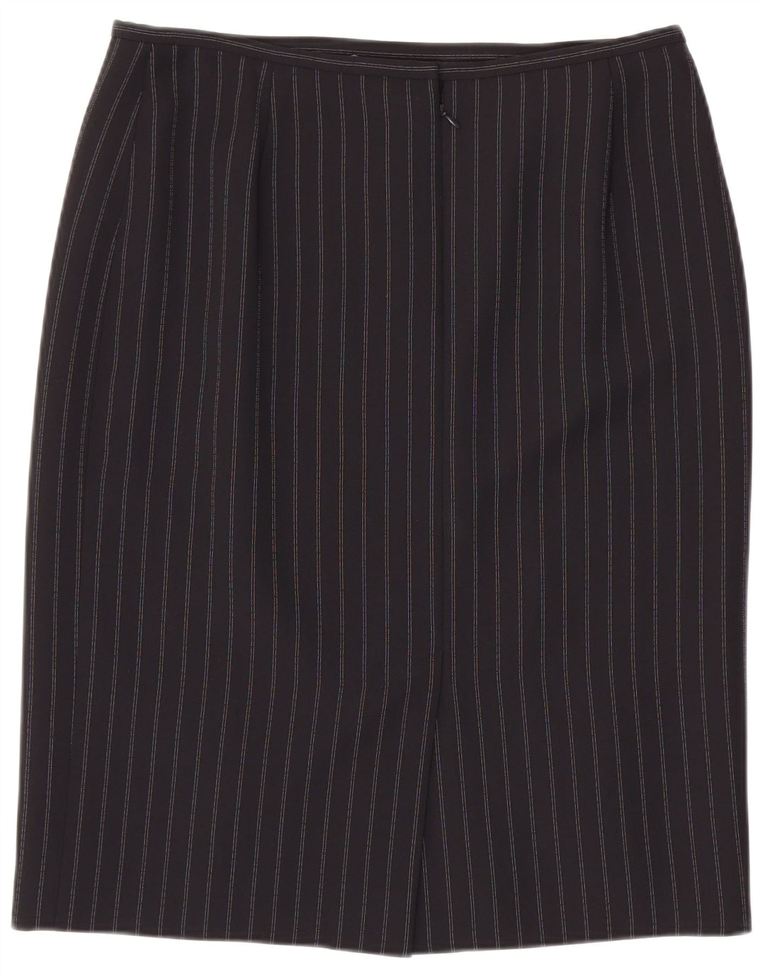 JAEGER Womens Pencil Skirt UK 16 Large W34  Black Striped Polyester