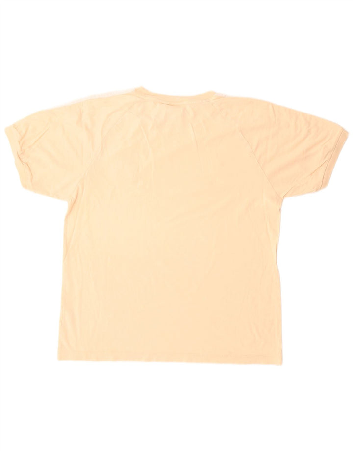 Adidas Mens T-Shirt Top Large Beige