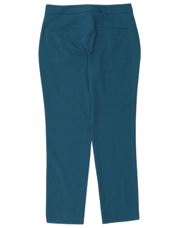 ZARA Womens Slim Chino Trousers EU 34 2XS W24 L26 Blue Polyester