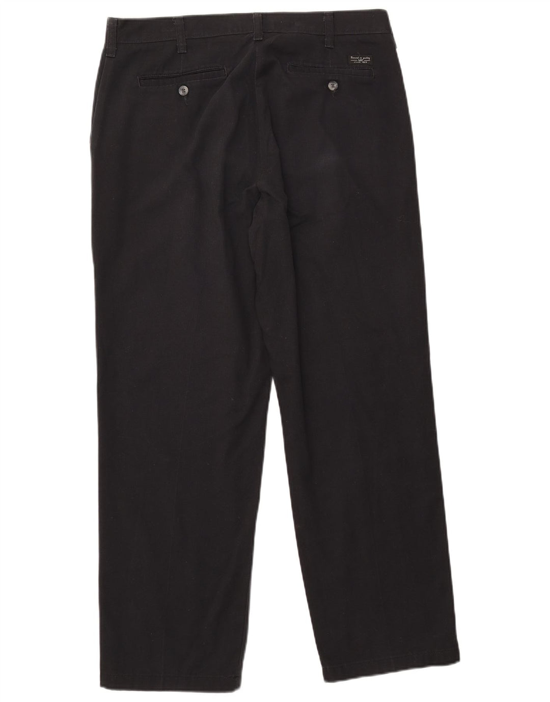 LEE Mens Straight Chino Trousers W34 L30 Black Cotton