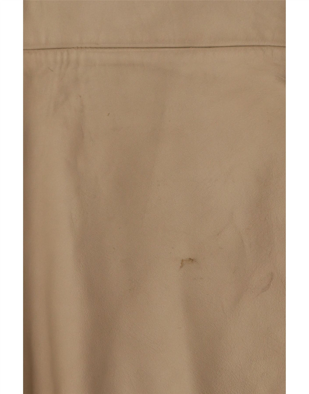 Vintage Womens Leather Gilet IT 38 XS Beige