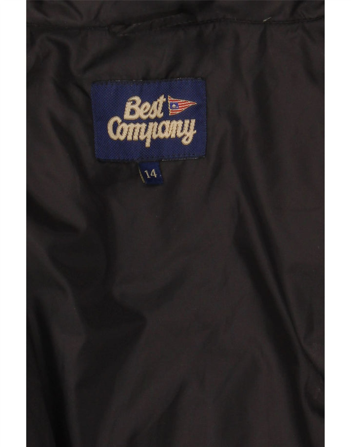 BEST COMPANY Womens Oversized Padded Gilet UK 14 Large Black