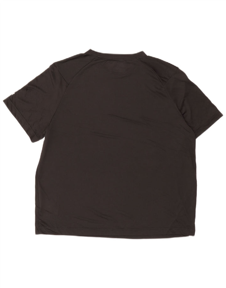 Russell Athletic Mens T-Shirt Top Large Black Polyester Sports