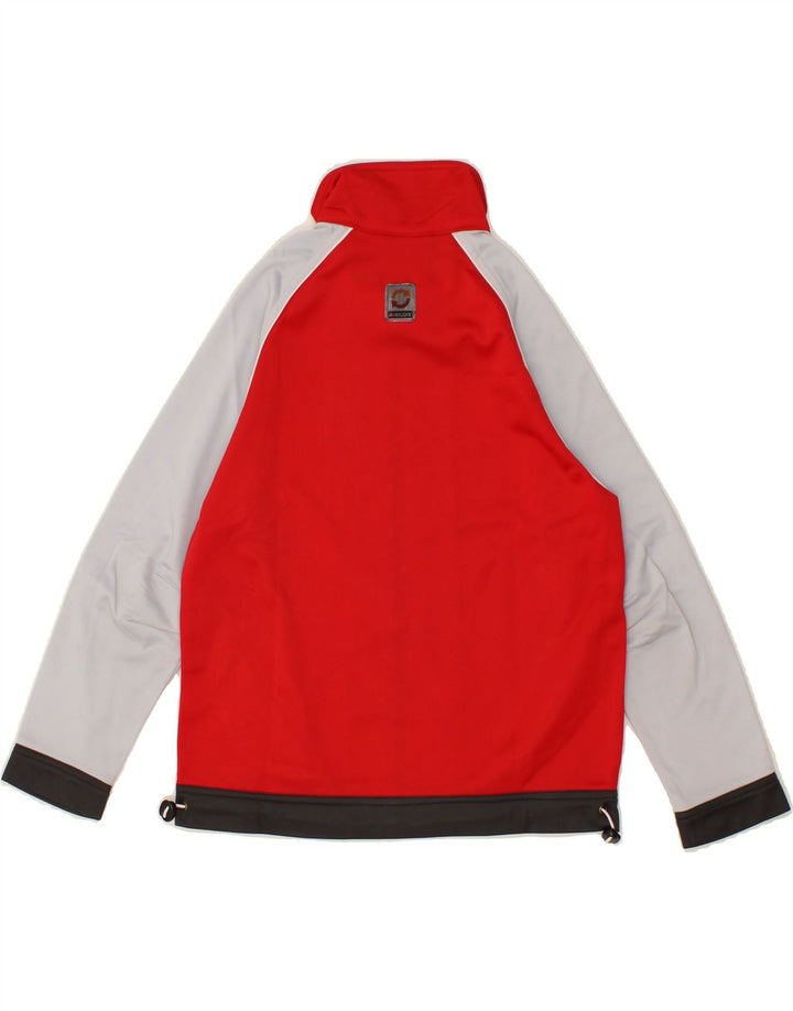 LOTTO Boys Tracksuit Top Jacket 9-10 Years Small Red Colourblock Polyester Vintage Lotto and Second-Hand Lotto from Messina Hembry 