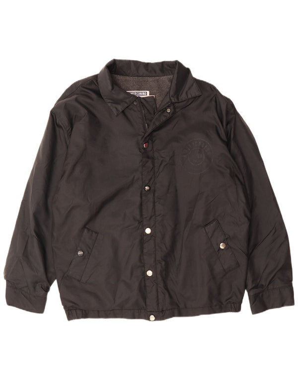 Americanino Mens Windbreaker Jacket UK 40 Large Black