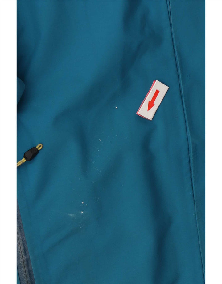 Berghaus Womens Hooded Rain Jacket UK 12 Medium Blue Polyamide