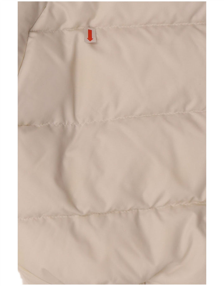 MONCLER Girls Hooded Padded Jacket 5-6 Years White Nylon