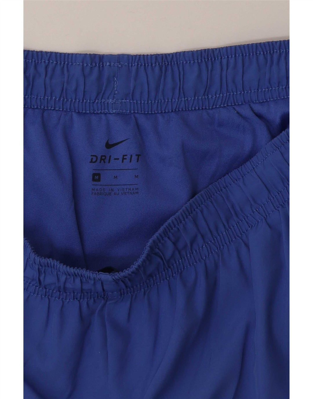 Nike Womens Sport Shorts UK 12 Medium Blue Polyester