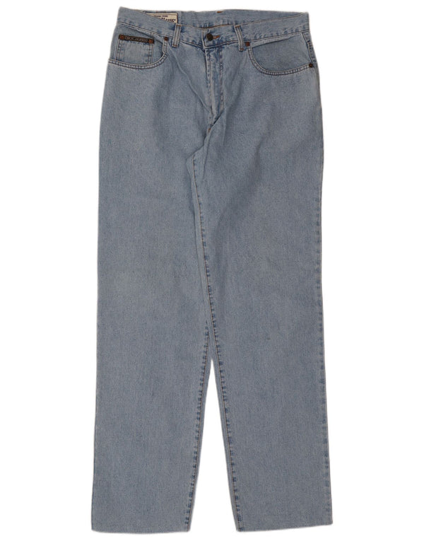 CASUCCI Mens Straight Jeans IT 52 XL W38 L33 Blue Cotton