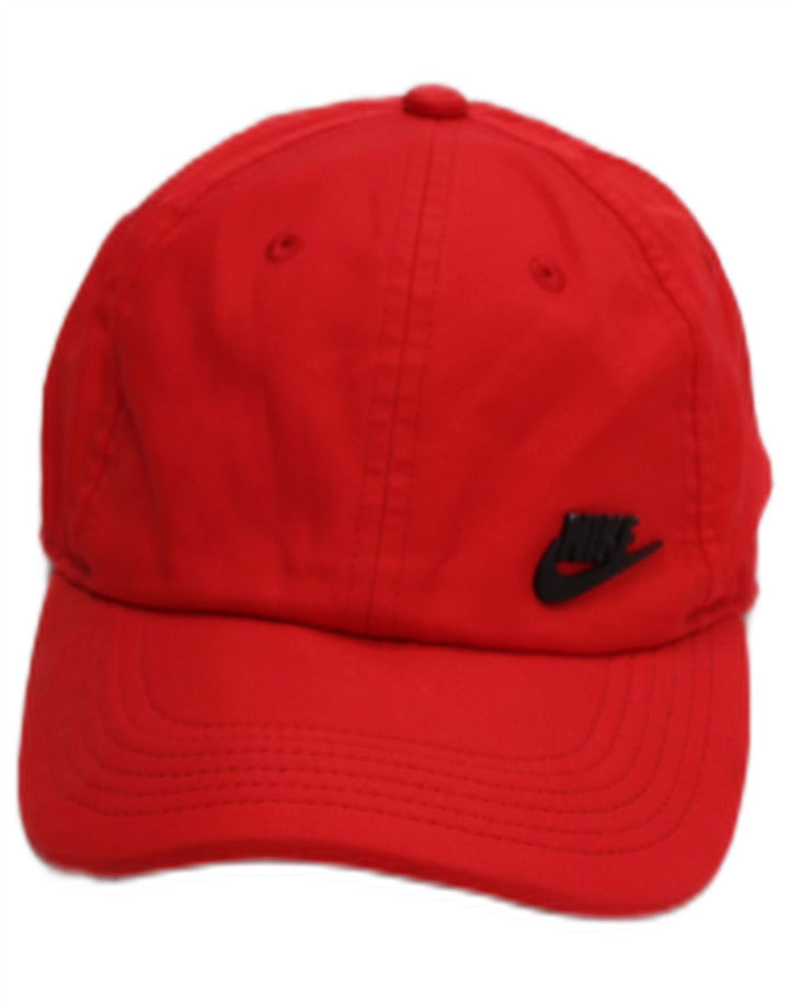 NIKE Mens Graphic Baseball Cap One Size Red Polyester Sports