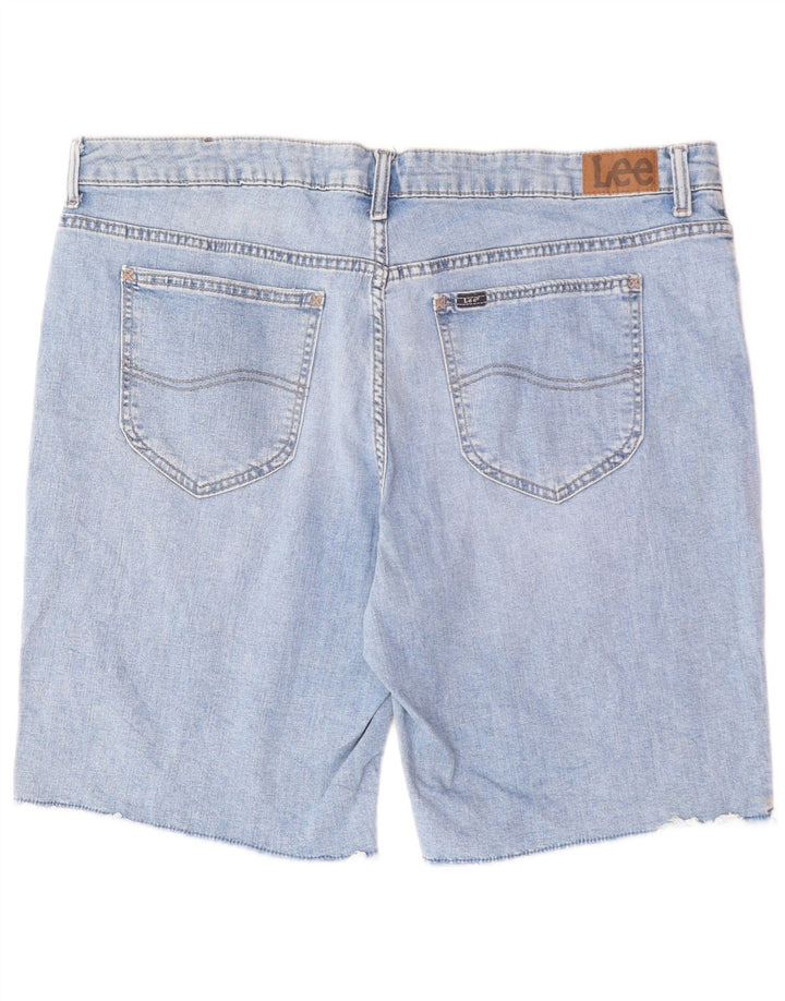 LEE Womens Denim Shorts US 22 3XL W44  Blue Cotton