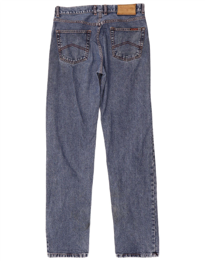 MARLBORO CLASSICS Mens Straight Jeans W33 L34  Blue Cotton