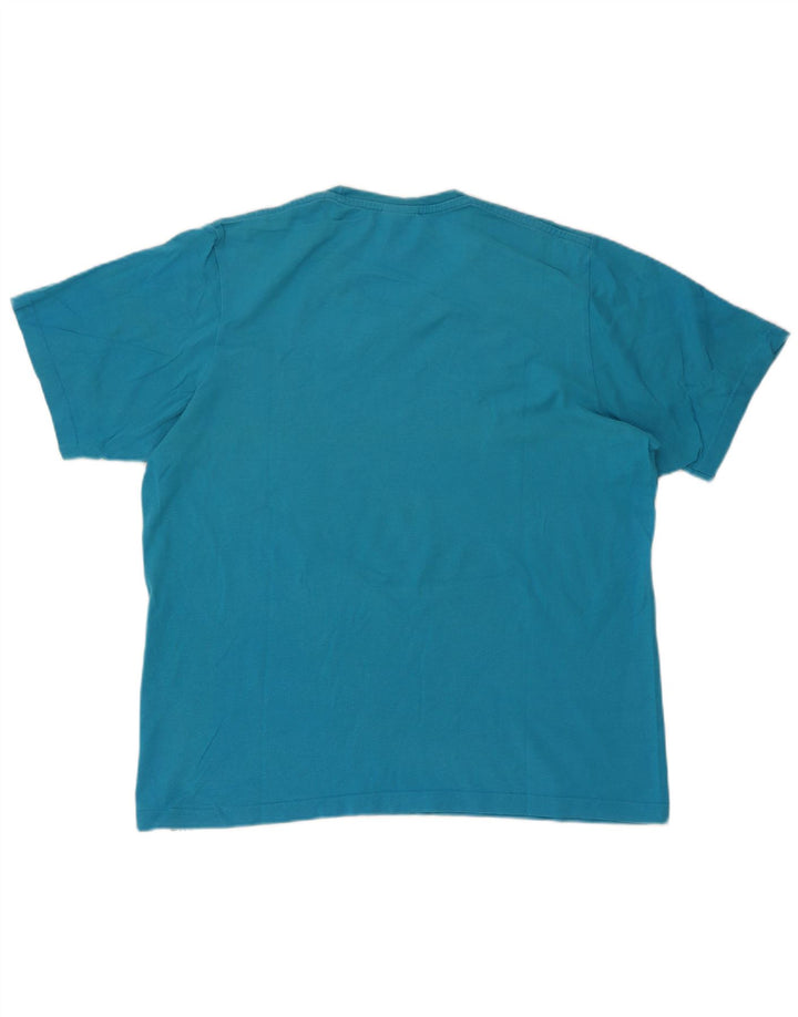 Adidas Mens Graphic T-Shirt Top Medium Blue Cotton