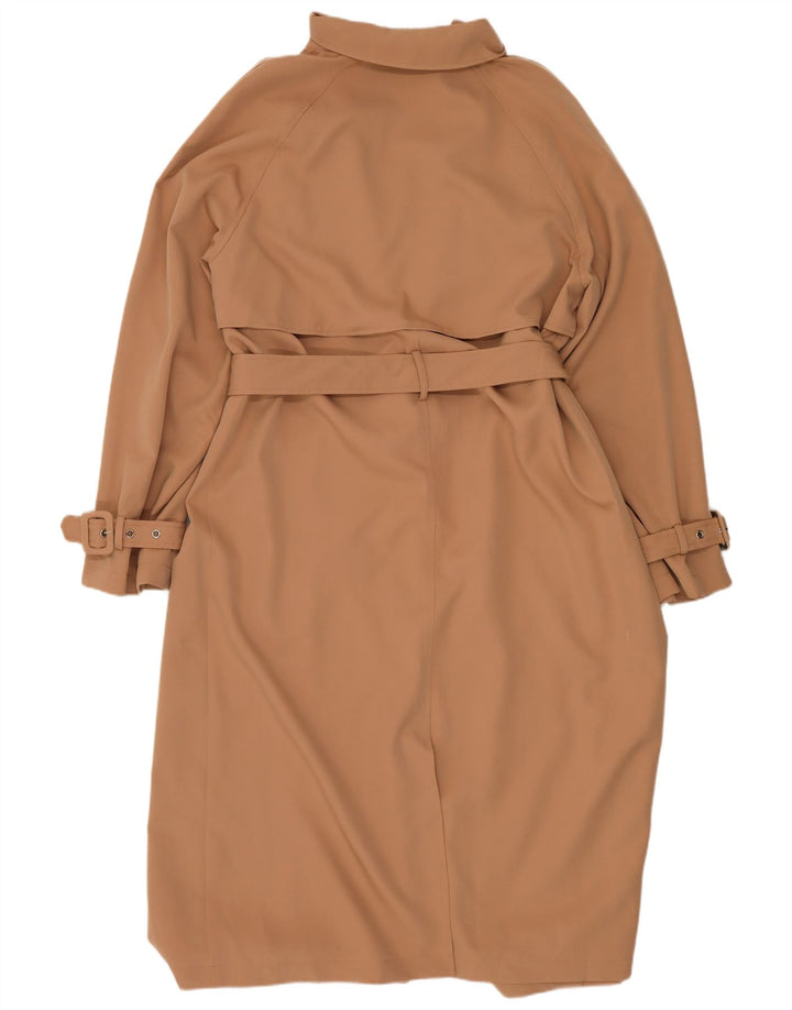 Lipsy Womens Loose Fit Trench Coat UK 12 Medium Beige Polyester
