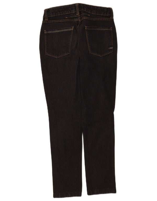 Massimo Dutti Womens Slim Jeans W27 L28 Black Cotton