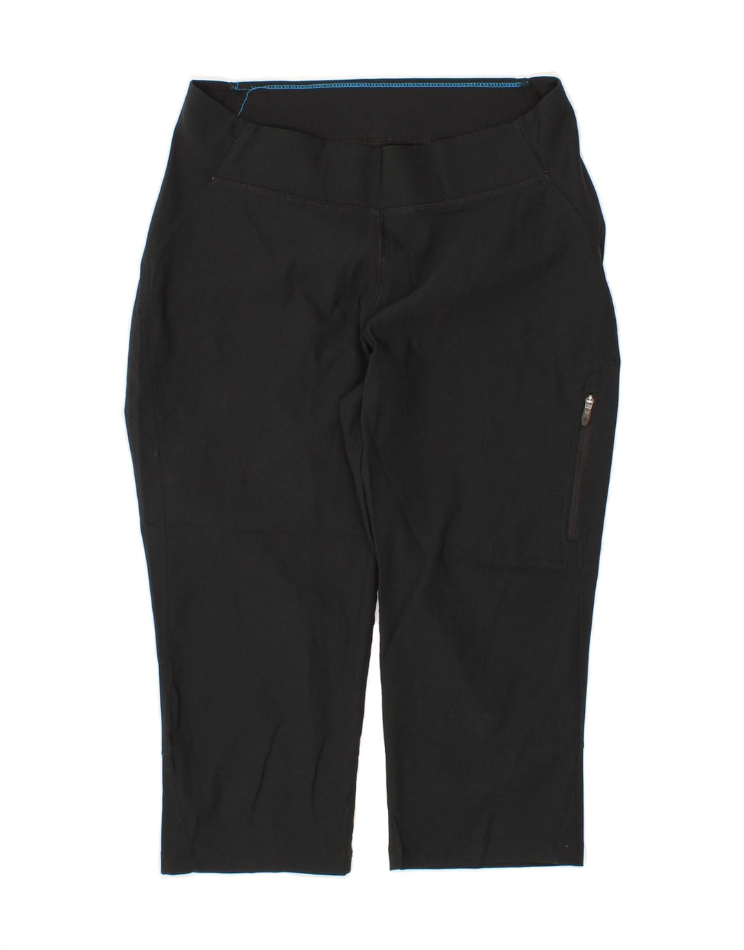 COLUMBIA Womens Capri Tracksuit Trousers UK 12 Medium  Black Vintage Columbia and Second-Hand Columbia from Messina Hembry 