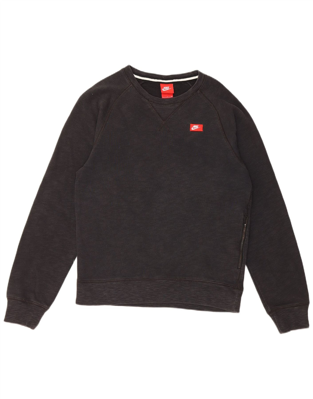 Nike Womens Sweatshirt Jumper UK 10 Small Black Cotton