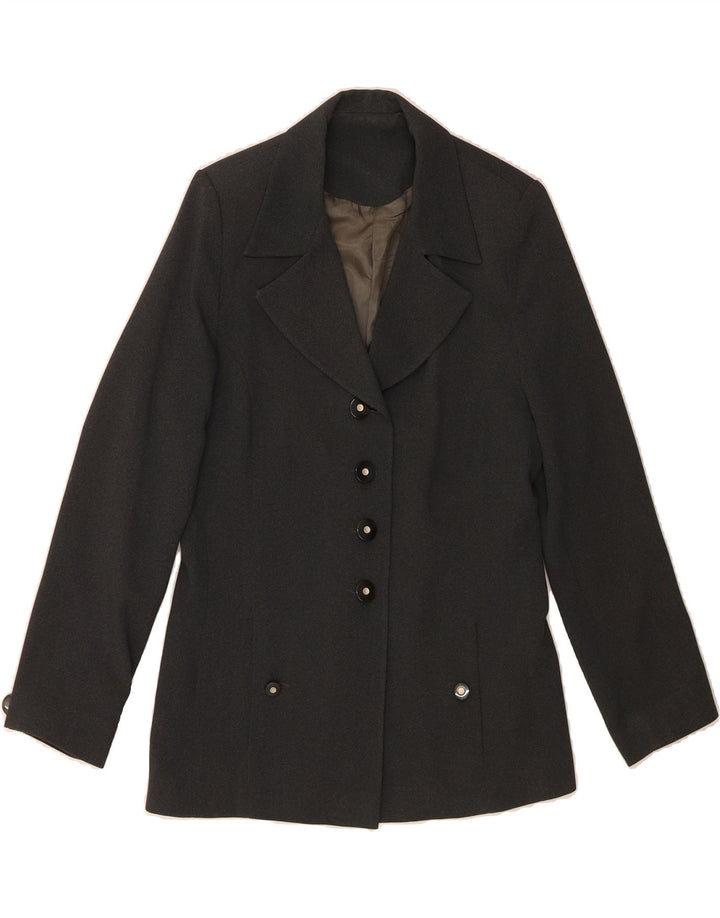 MAX PIERRE Womens 4 Button Blazer Jacket UK 10 Small Grey Vintage Max Pierre and Second-Hand Max Pierre from Messina Hembry 