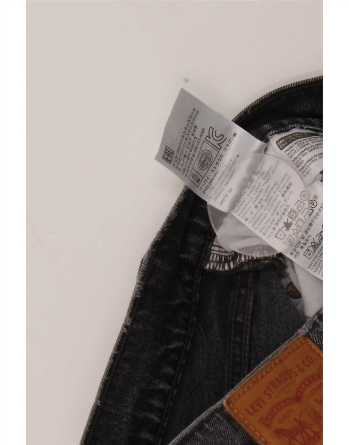 Levi's Womens Straight Jeans W27 L26 Grey Cotton