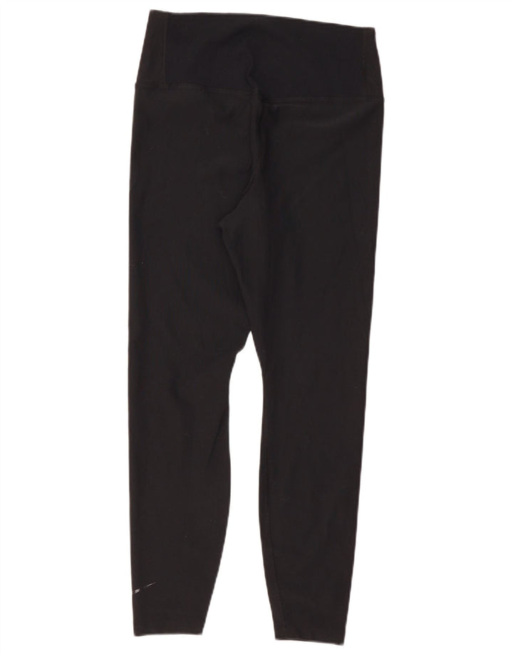 Nike Womens Dri Fit Leggings UK 14 Large  Black Polyester