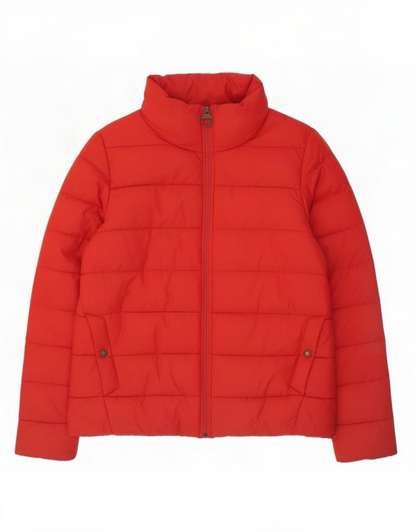 Barbour Womens Padded Jacket UK 16 Large Red