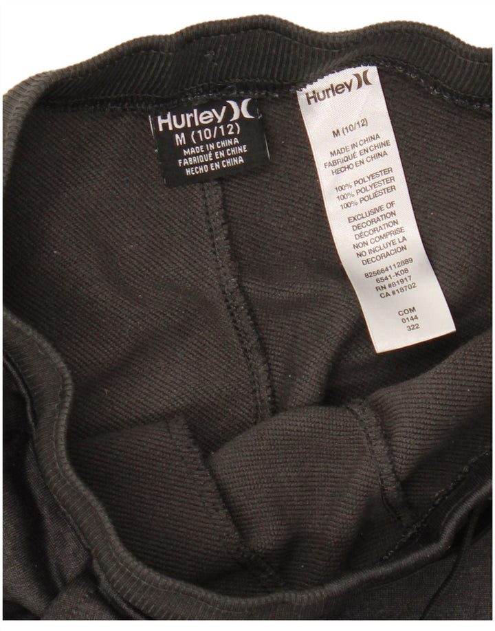 Hurley Boys Tracksuit Trousers Joggers 10-11 Years Medium Grey Polyester