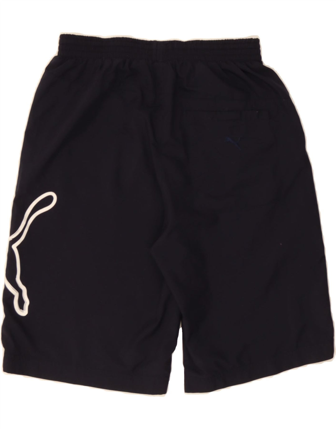 PUMA Boys Sport Shorts 13-14 Years Navy Blue Polyester Vintage Puma and Second-Hand Puma from Messina Hembry 