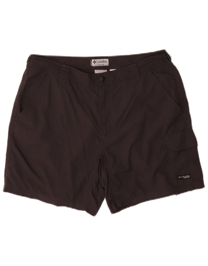 COLUMBIA Womens Cargo Shorts US 12 Large W32  Black Nylon