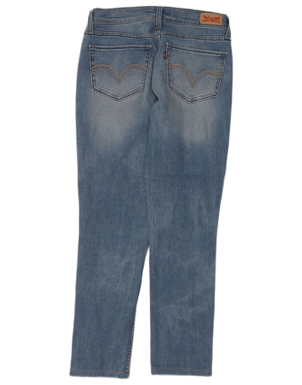 Levi's Womens 524 Too Superlow Slim Jeans W27 L27 Blue Cotton
