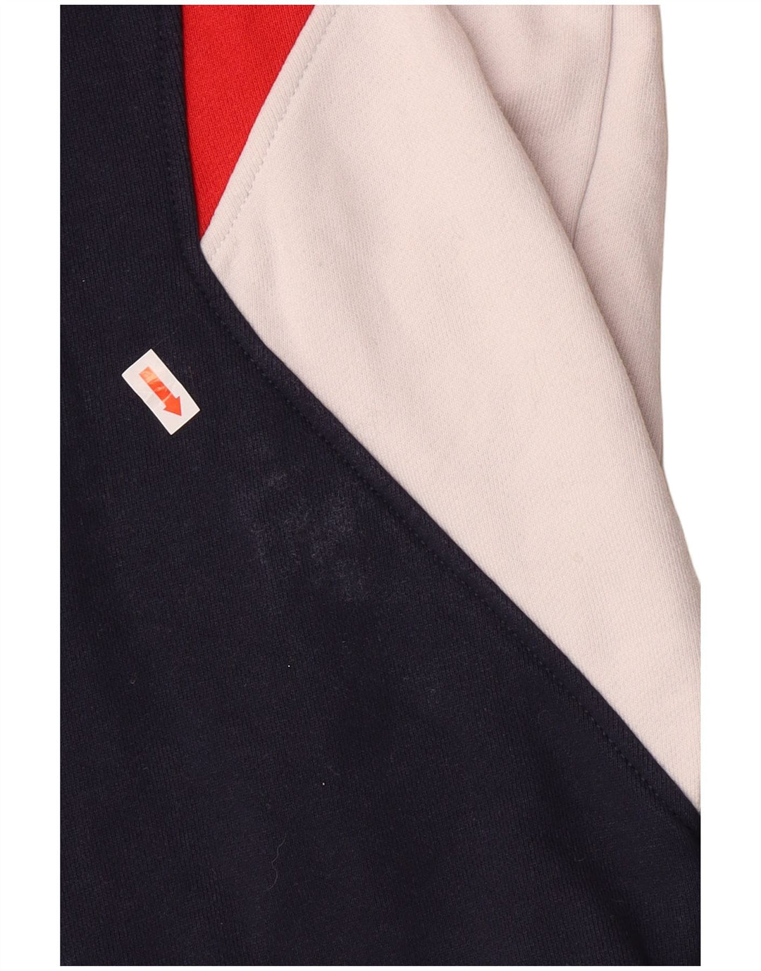 TOMMY HILFIGER Mens Graphic Sweatshirt Jumper Medium Navy Blue Colourblock