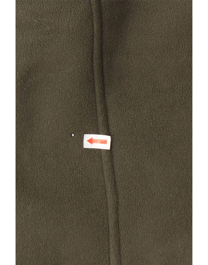 JACK WOLFSKIN Womens Sherpa Fleece Jacket UK 14 Medium Khaki Polyester
