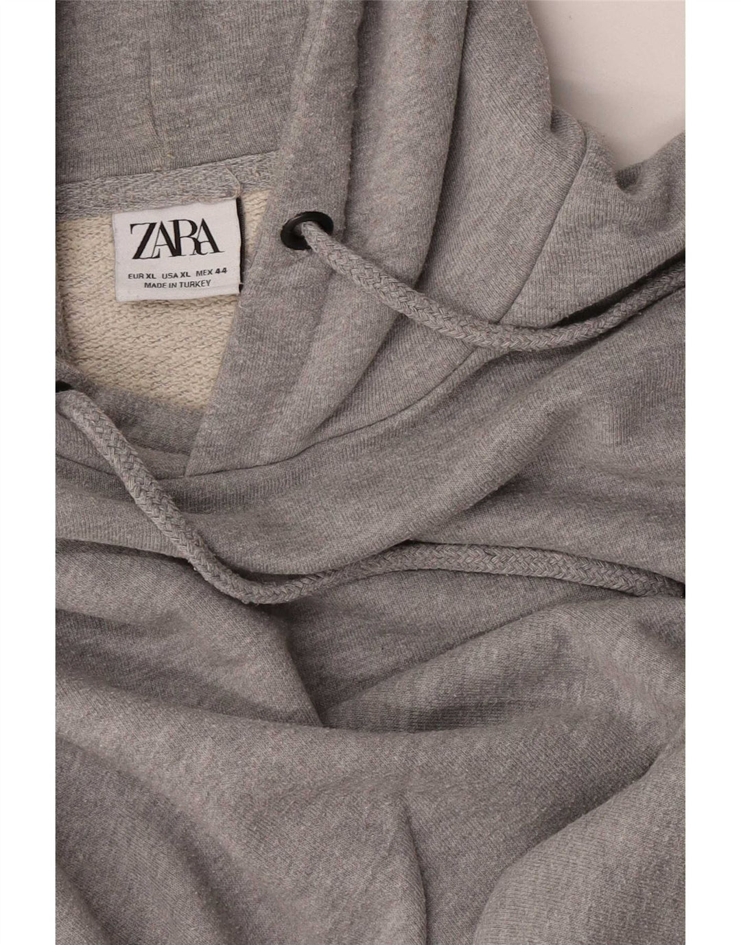 Zara Mens Hoodie Jumper XL Grey