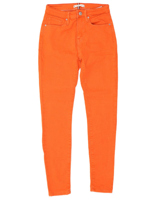Tommy Hilfiger Womens Como Skinny Jeans W26 L28 Orange Cotton