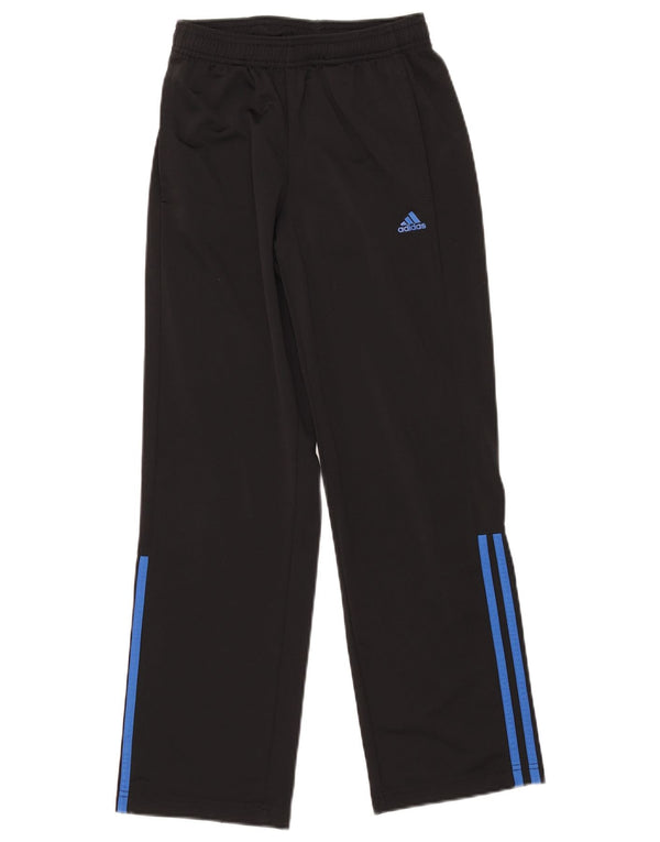 Adidas Boys Tracksuit Trousers 11-12 Years Black Polyester